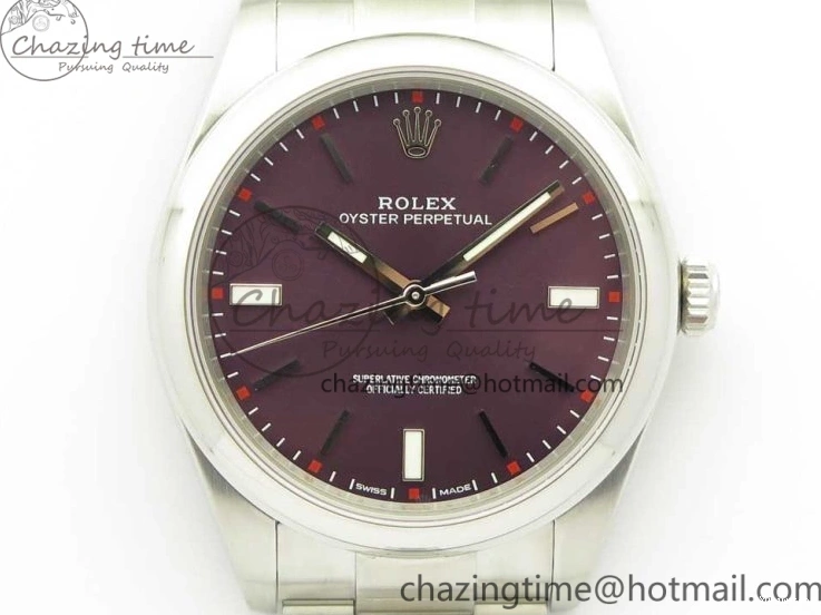 Perpetual A2836 on 1:1 Edition Oyster Bracelet Grape 39mm UBF Best Dial 114300 SS 1128